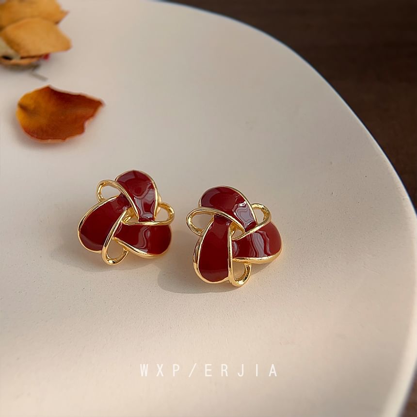 Glaze Geometric Clip-On Earring