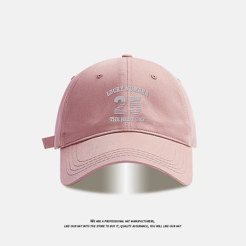 Number Embroidered Baseball Cap
