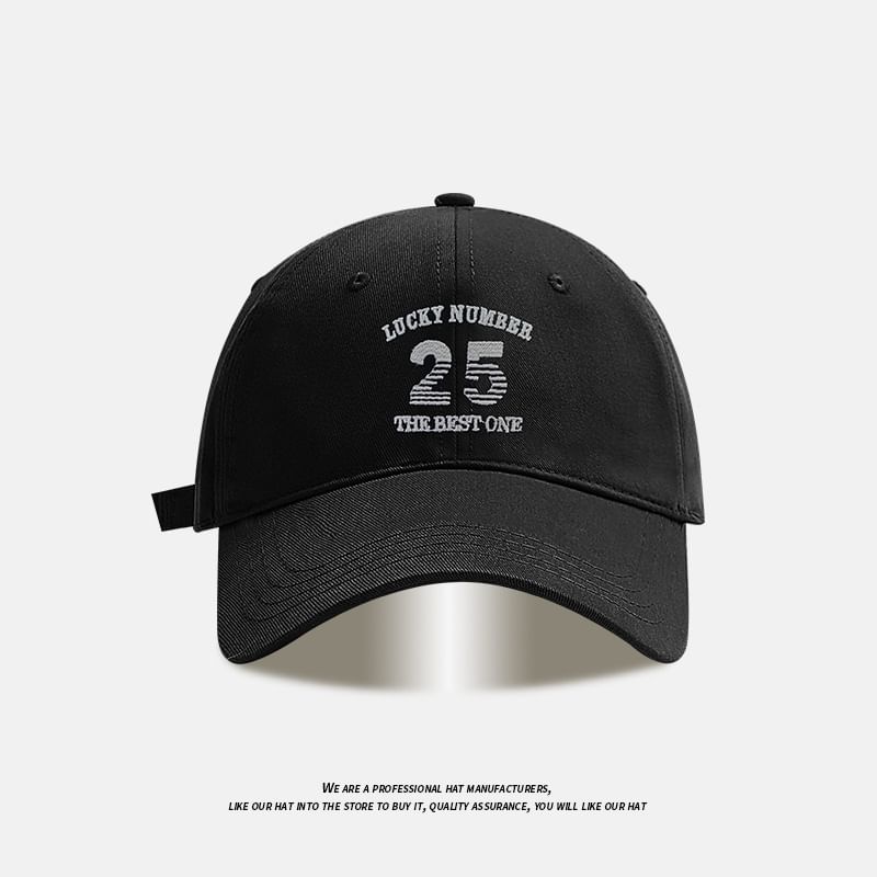 Number Embroidered Baseball Cap