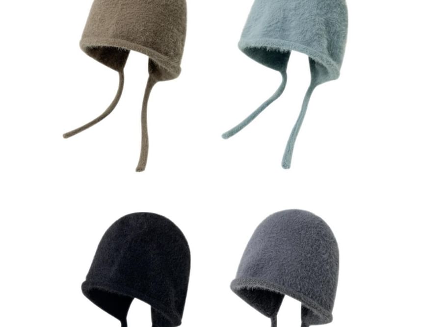 Cloche Knit Plain Hat