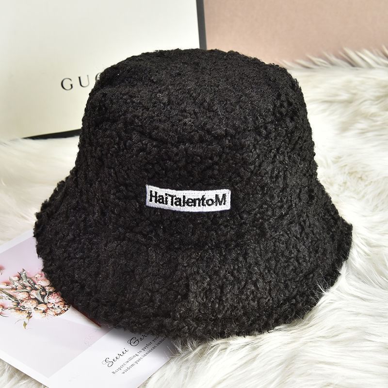 Bucket Lettering Fleece Hat