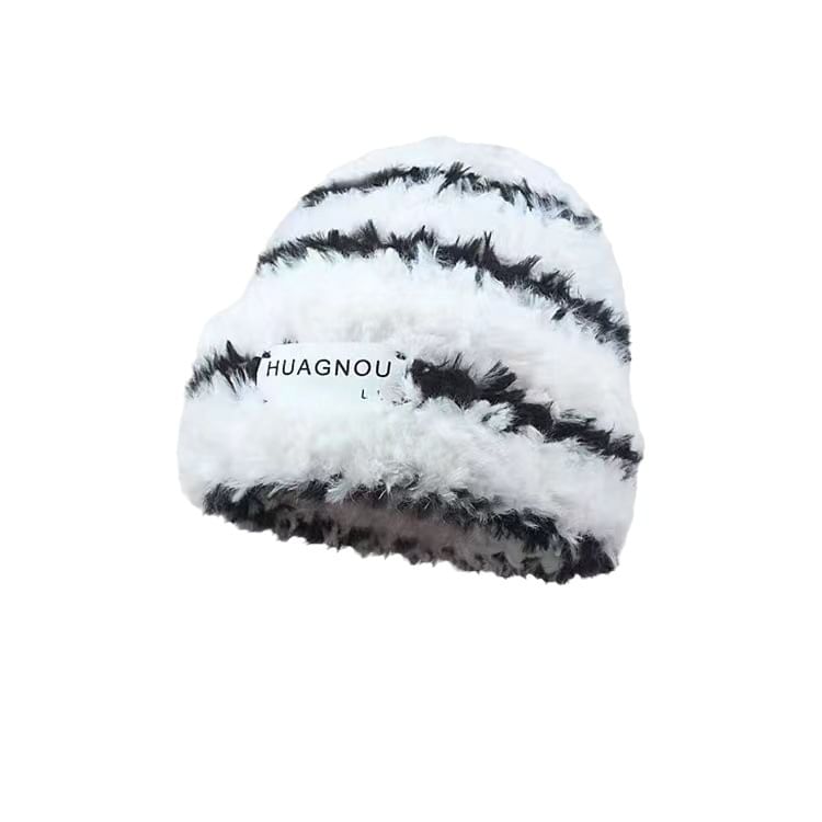 Striped Beanie Lettering
