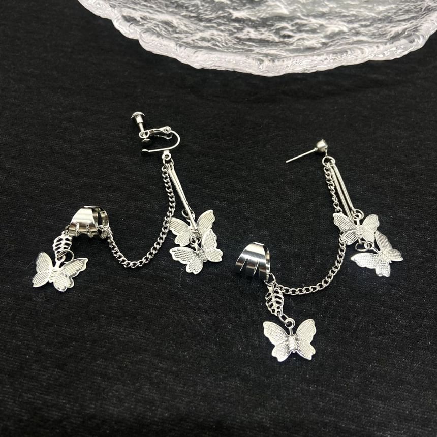 Bow with Clip-On Drop Cuff / Earring Ear