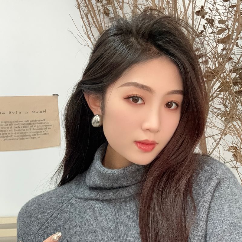 Alloy Thick Drop Earring