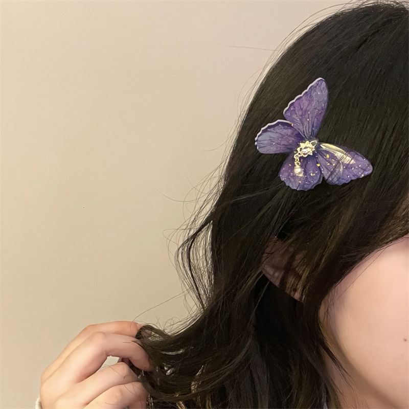 Butterfly Hair Plastic Clip