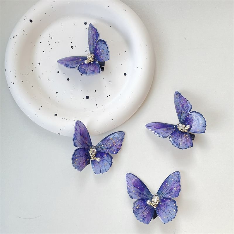 Butterfly Hair Plastic Clip