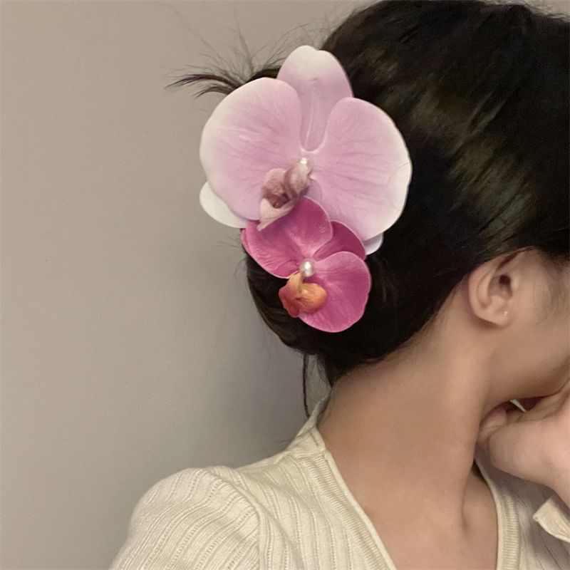 Floral Clamp Fabric Hair