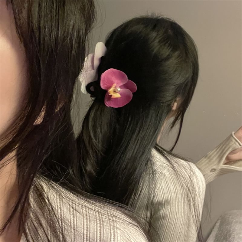 Floral Clamp Fabric Hair