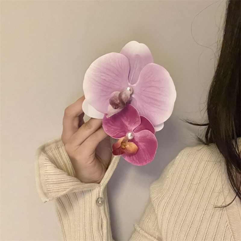 Floral Clamp Fabric Hair