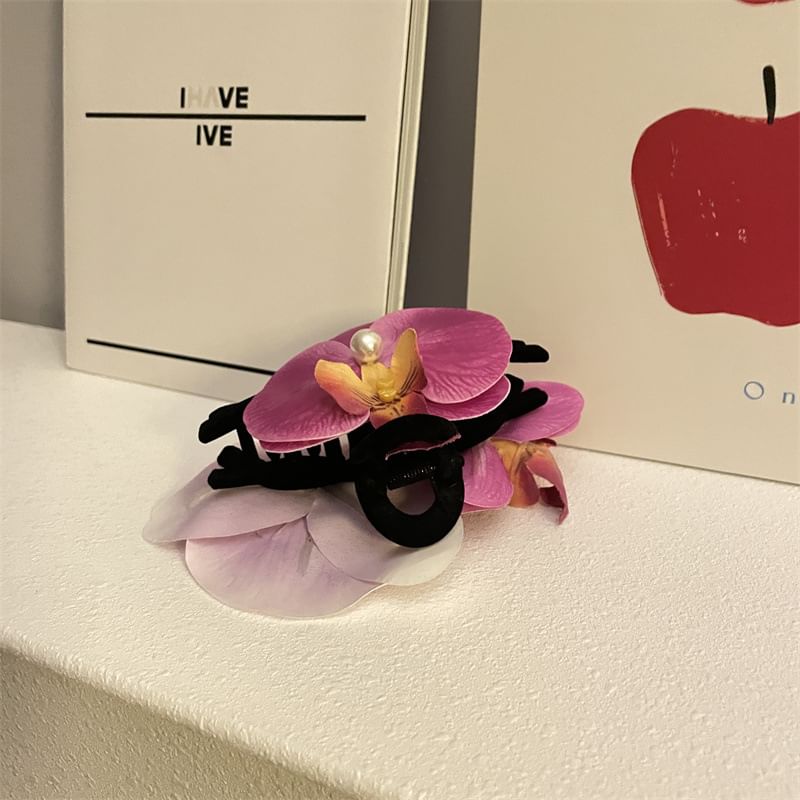 Floral Clamp Fabric Hair