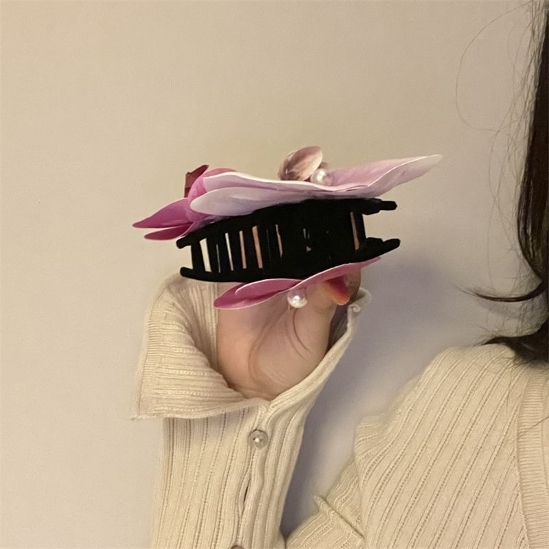 Floral Clamp Fabric Hair