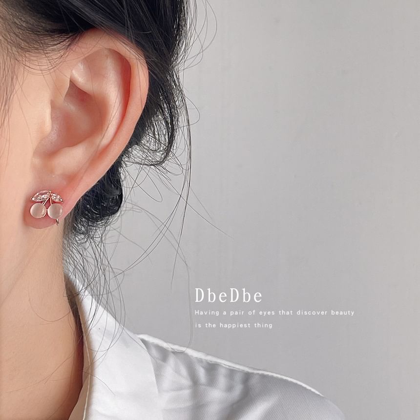 Rhinestone Ear Eye Alloy Stone Cuff Cat Cherry Faux