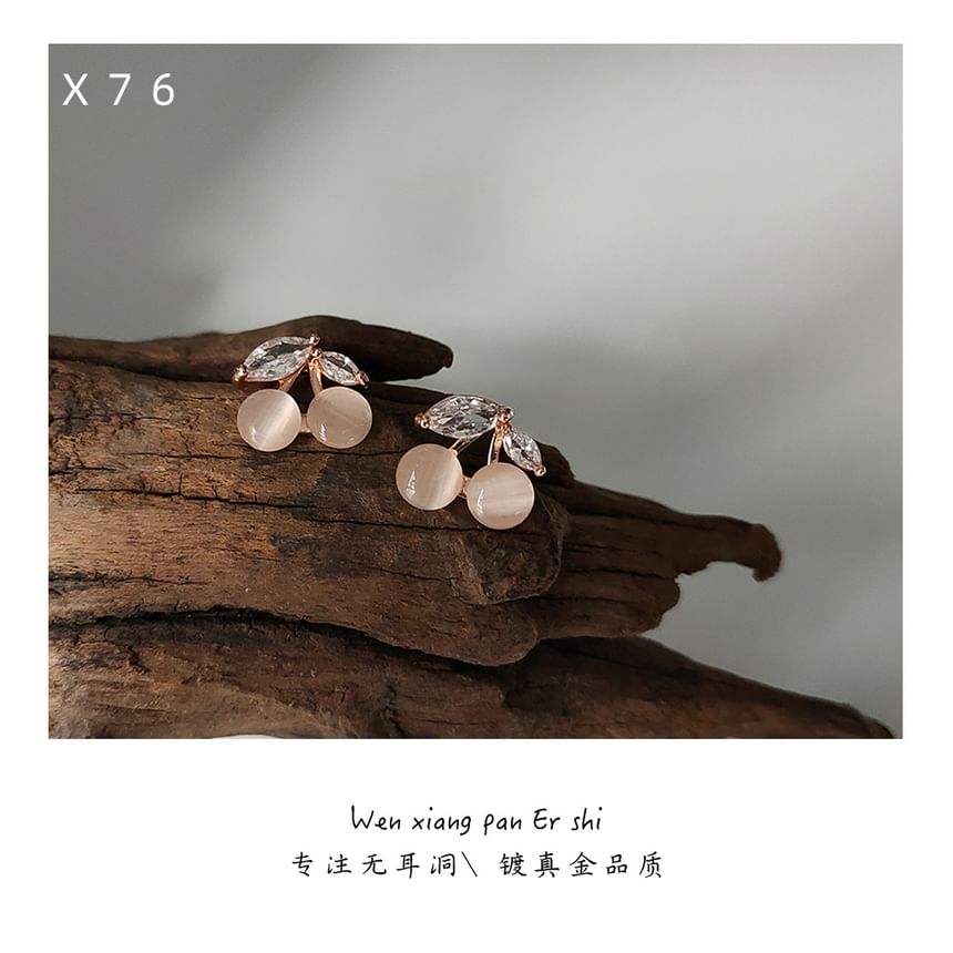 Rhinestone Ear Eye Alloy Stone Cuff Cat Cherry Faux