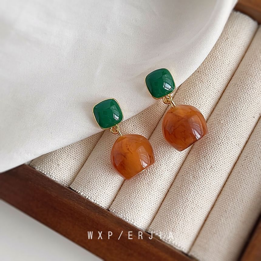 Resin Earring Drop Alloy