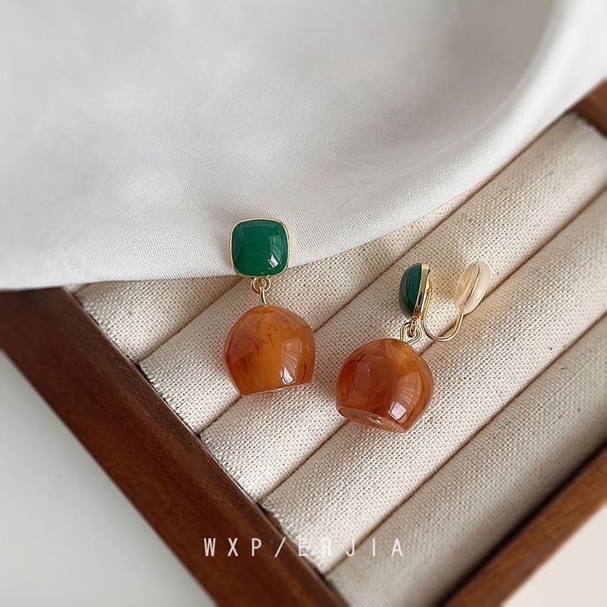 Resin Earring Drop Alloy