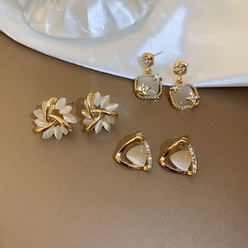 Earring Drop / Gemstone Faux Stud