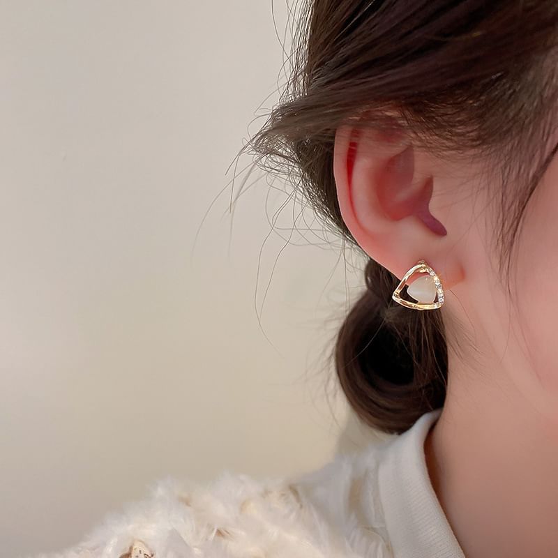 Earring Drop / Gemstone Faux Stud