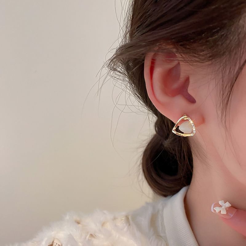 Earring Drop / Gemstone Faux Stud