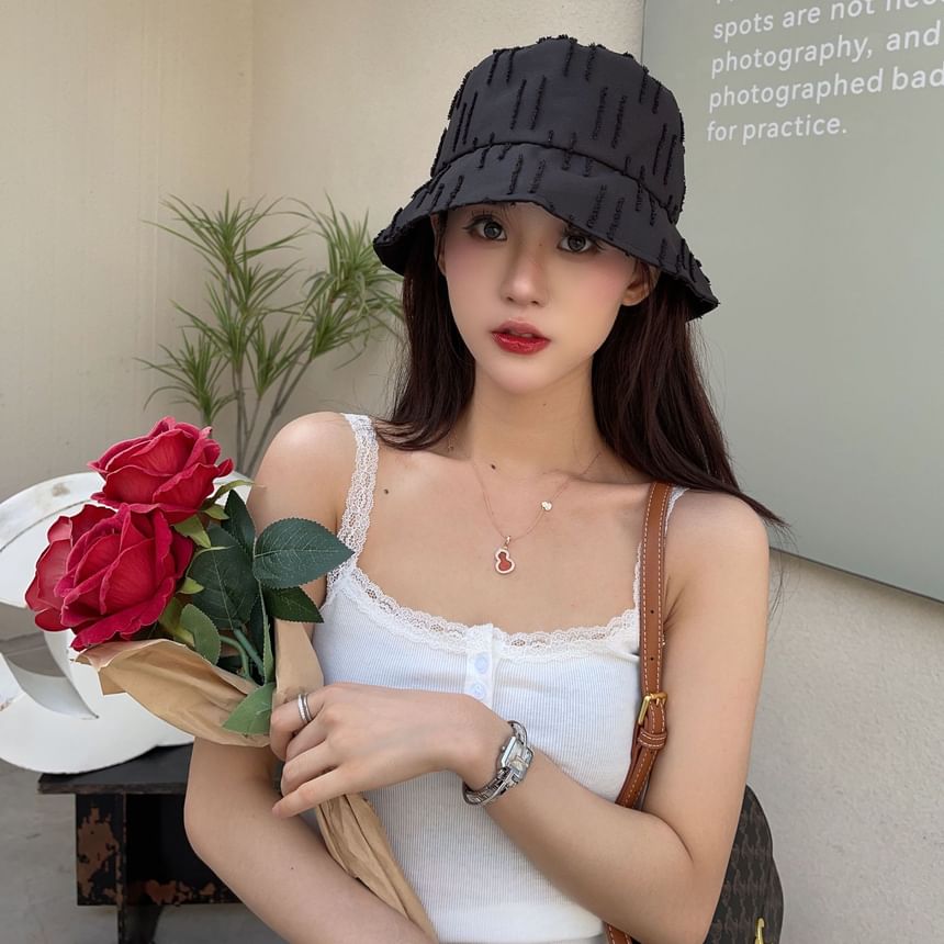 Jacquard Hat Plain Bucket