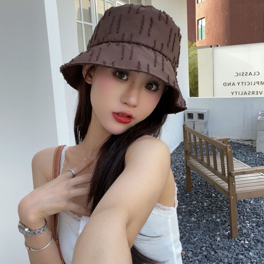 Jacquard Hat Plain Bucket