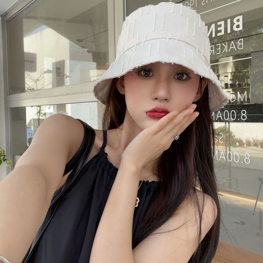 Jacquard Hat Plain Bucket