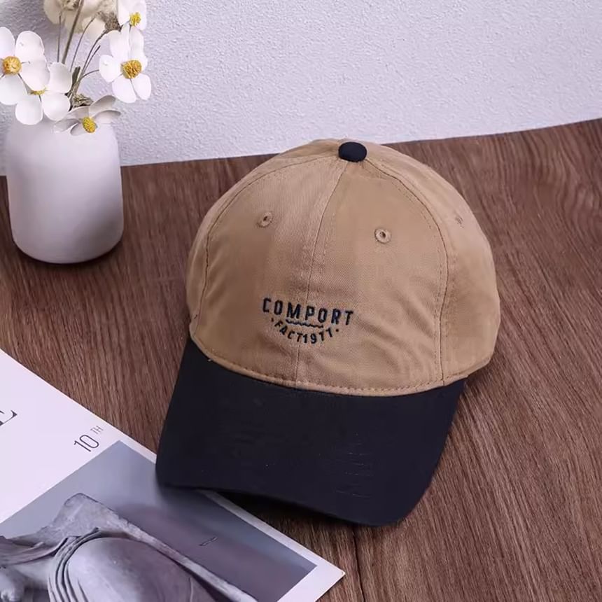 Tone Two Lettering Embroidered Baseball Cap