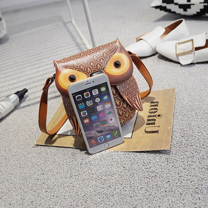 Owl Crossbody Bag Flap