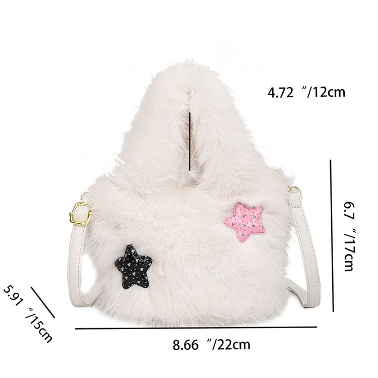 Crossbody Bag Plain Fluffy