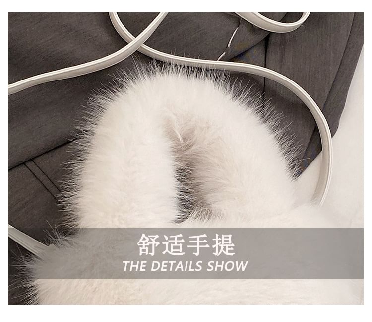 Crossbody Bag Plain Fluffy