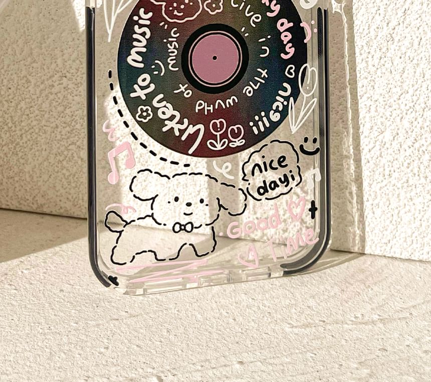Vinyl Animal Record Case Phone