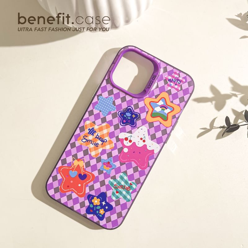 Argyle / Heart Star Case Phone