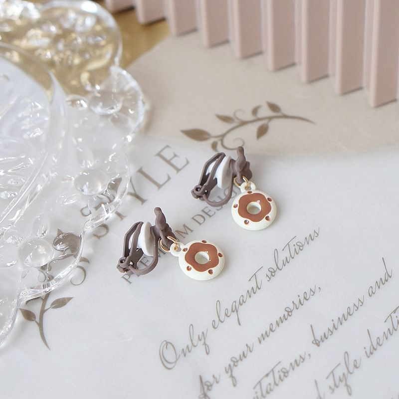 Drop Cheese Alloy / Earring Donut