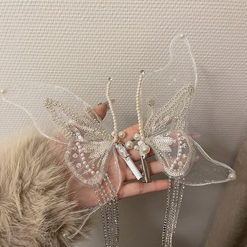 Set Mesh of Butterfly Hair Clip 2: