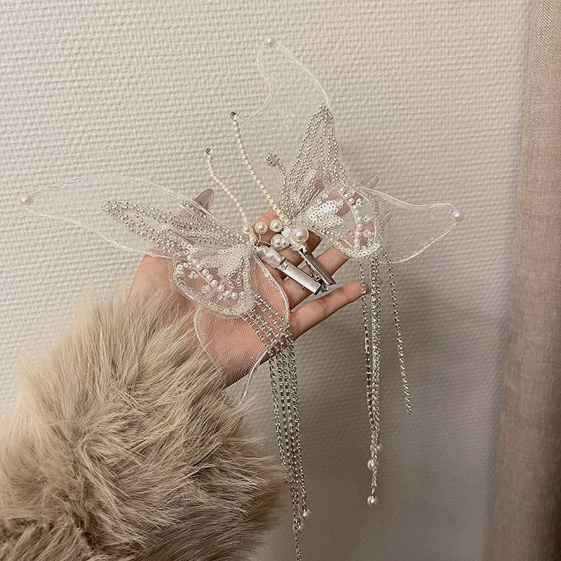 Set Mesh of Butterfly Hair Clip 2: