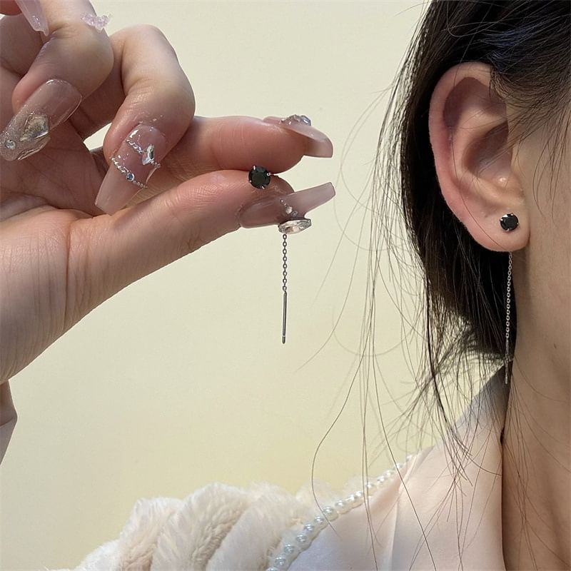 Earring Threader Alloy Rhinestone