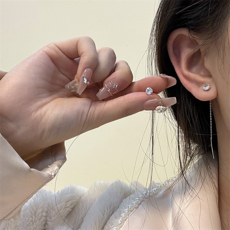 Earring Threader Alloy Rhinestone