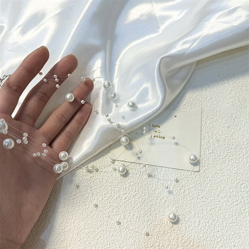 Pearl Layered Faux Choker