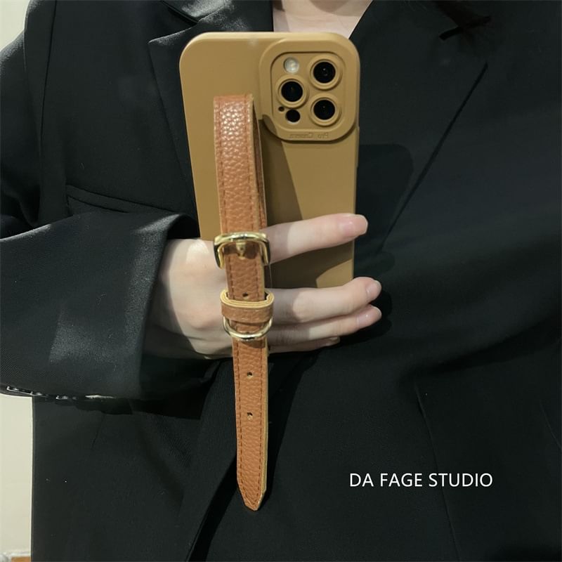 Pearl Strap Faux Case Phone