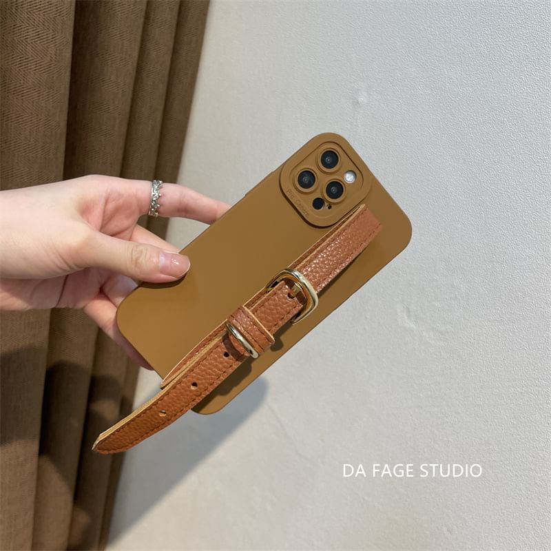 Pearl Strap Faux Case Phone