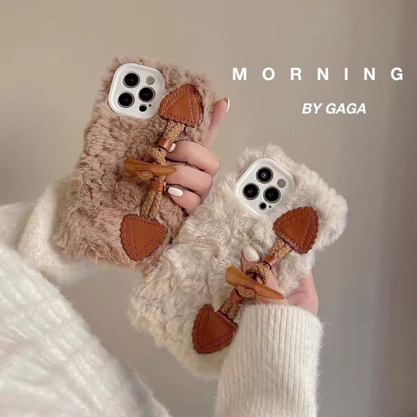 Chenille Toggle Button Case Phone