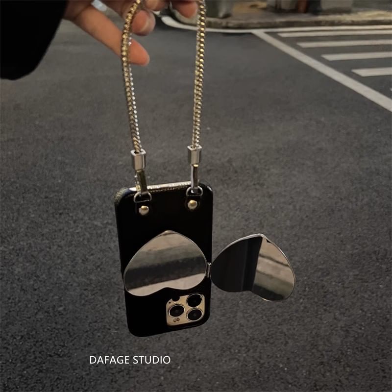 Heart Case Phone Mirrored