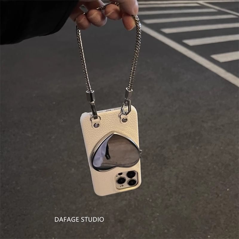 Heart Case Phone Mirrored