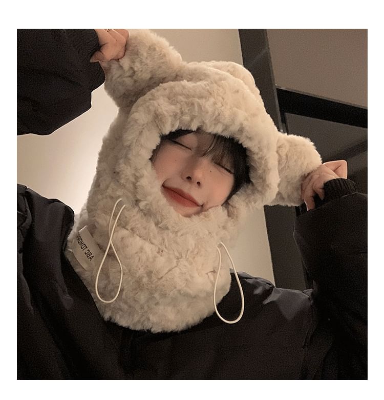 Ear Chenille Balaclava Bear