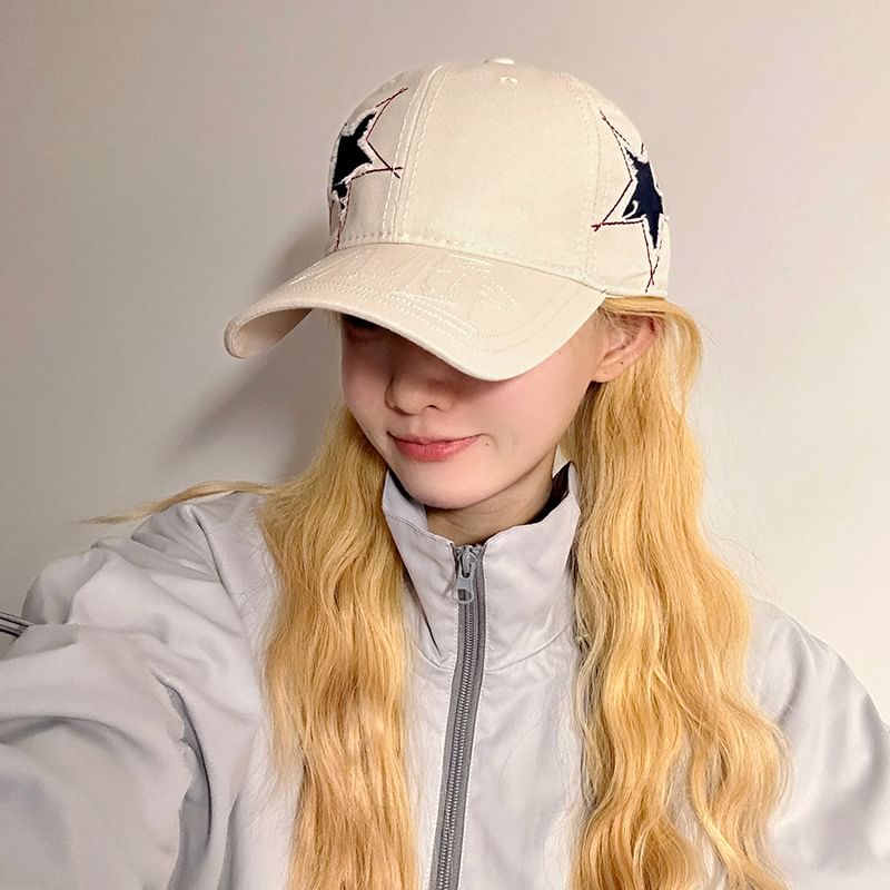 Baseball Cap Embroidered Star