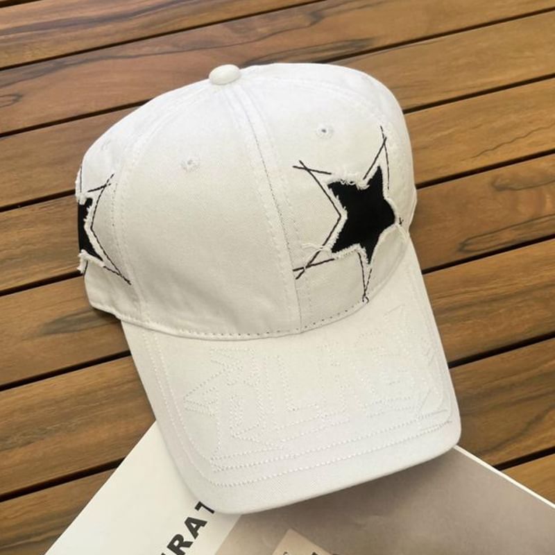 Baseball Cap Embroidered Star