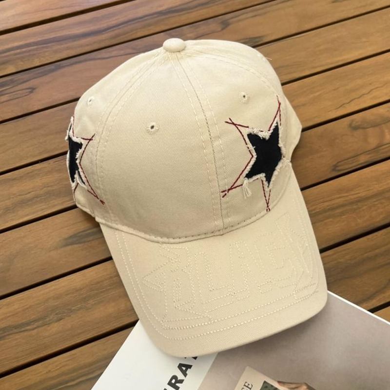 Baseball Cap Embroidered Star