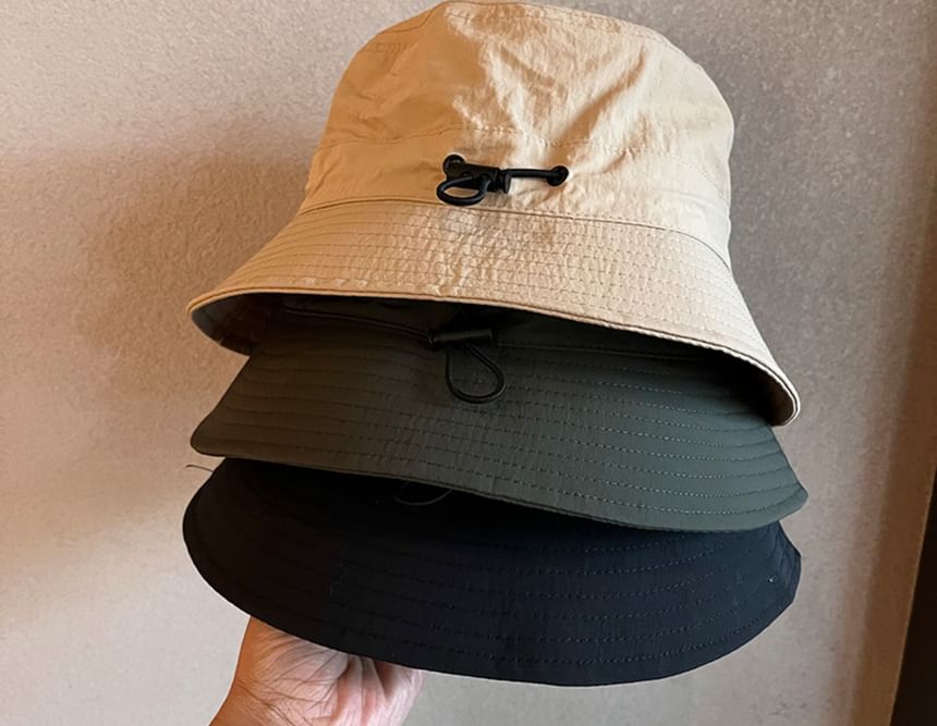 Bucket Drawstring Hat Plain