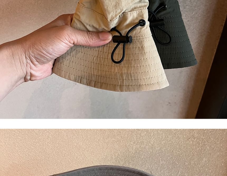 Bucket Drawstring Hat Plain
