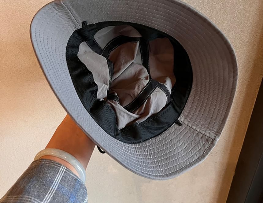 Bucket Drawstring Hat Plain