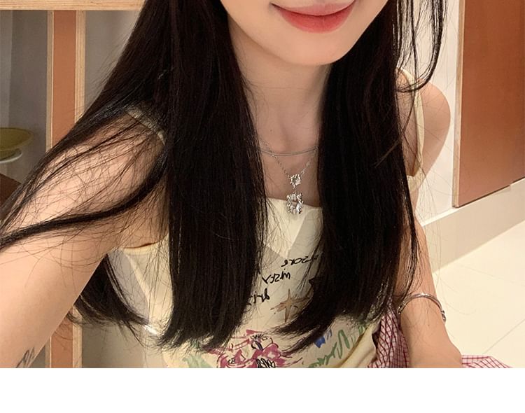 Bow Denim Rhinestone Applique Beret Heart